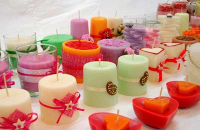 شمع‌های رنگارنگ وزیبا در شکل‌های مختلف
